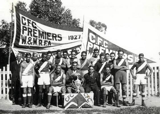 Cummeragunja Football Team (1927). Source: Yorta Yorta Nation Aboriginal Corporation
